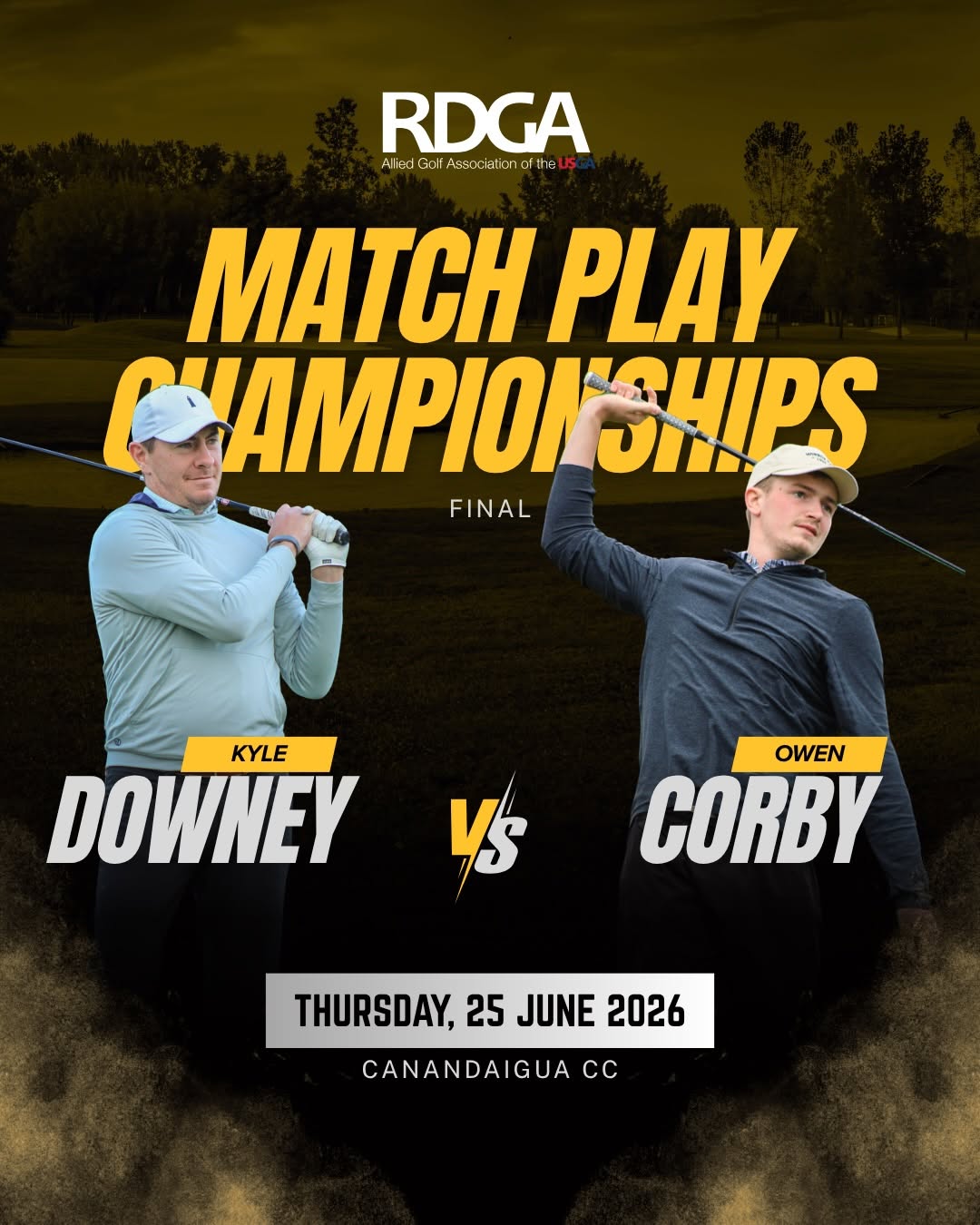 26 RDGA Match Play - Downey v. Corby Men's Final