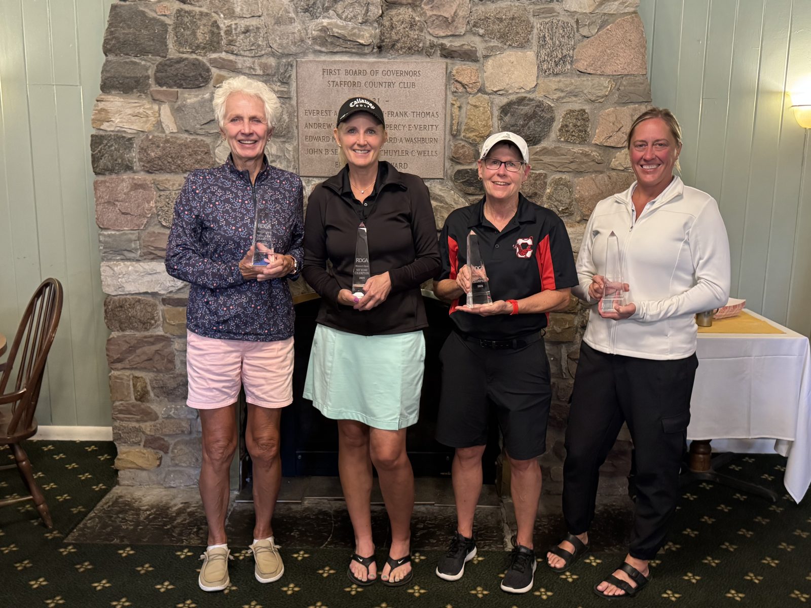Division Winners in the 2025 RDGA Women's Open